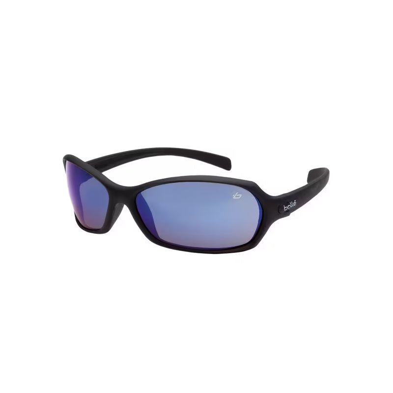 1662204 BOLLE HURRICANE BLACK VELVET FRAME BLUE FLASH SAFETY GLASSES