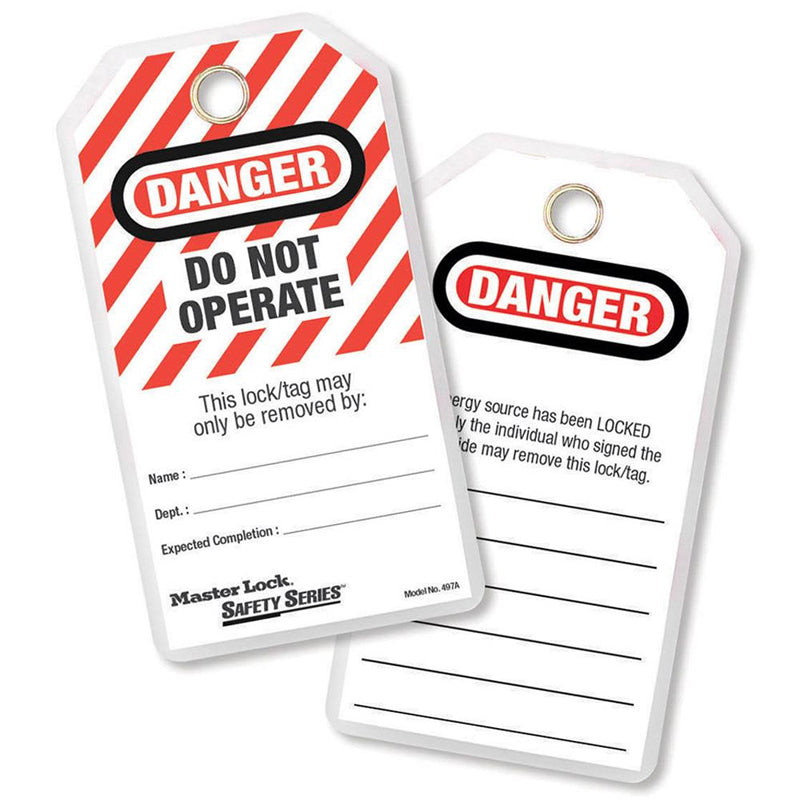0497A MASTERLOCK DO NOT OPERATE LOCK OUT TAGS PK=12