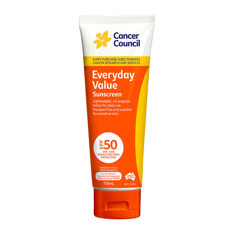 1291 CANCER COUNCIL SUNSCREEN 110ml TUBE EVERYDAY SPF 50+