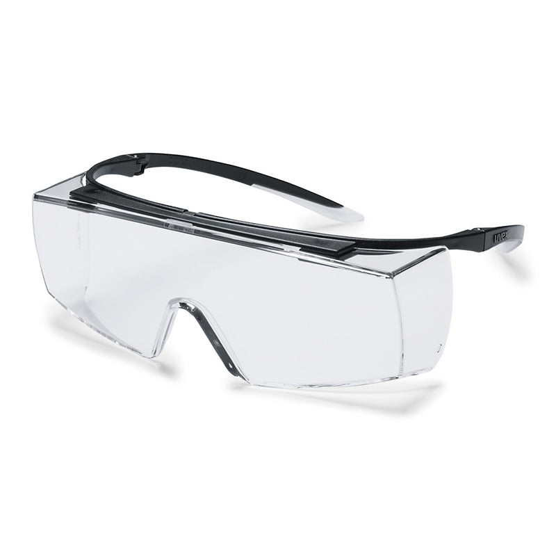 9169-945 UVEX SUPER OTG BLACK FRAME CLEAR LENS(9167-945) SAFETY GLASSES