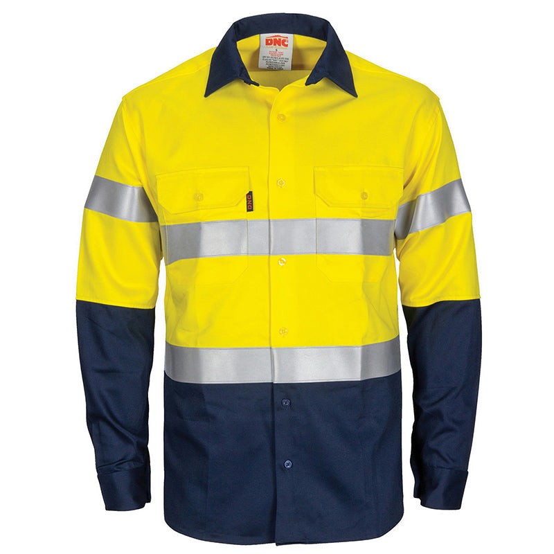 3409 FLAME RETARDANT DRILL SHIRT WITH TAPE L/S