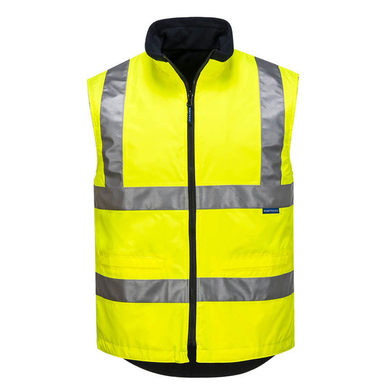 MV214 D/G WPROOF REVERSE FL/LINED VEST TAPED