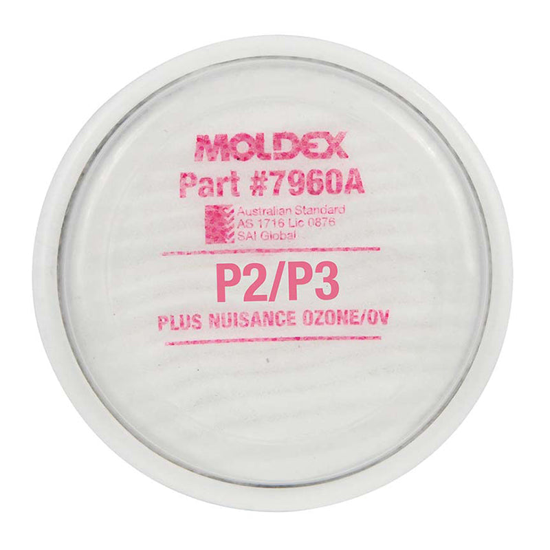 7960A MOLDEX P2/P3 FILTER DISK WITH NUISANCE ORGANIC VAPOUR PK/2