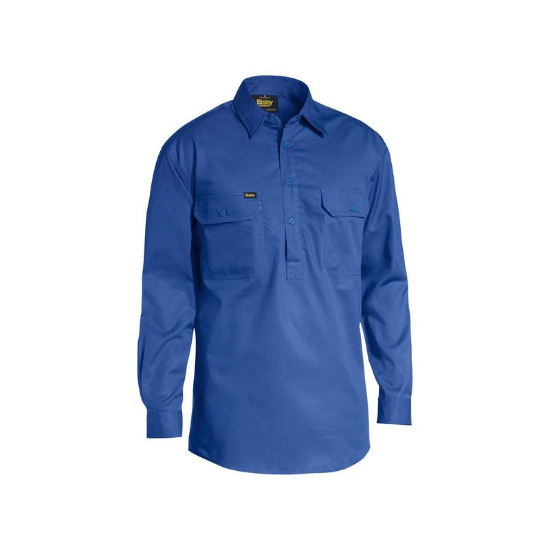 BSC6820 CLOSED FRONT COOL L/WEIGHT DRILL SHIRT
