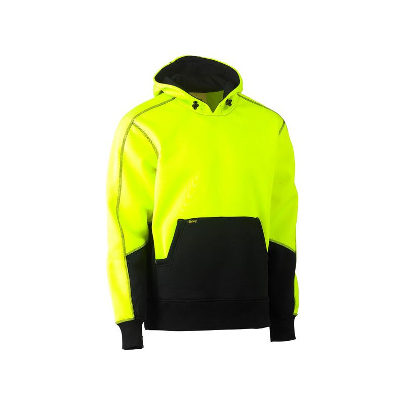 BK6619 BISLEY HI VIS FLEECE HOODIE PULLOVER