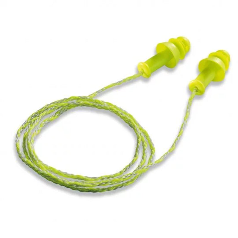 WP-CD UVEX WHISPER PLUS REUSEABLE EARPLUGS CORDED BX=50PRS C422d