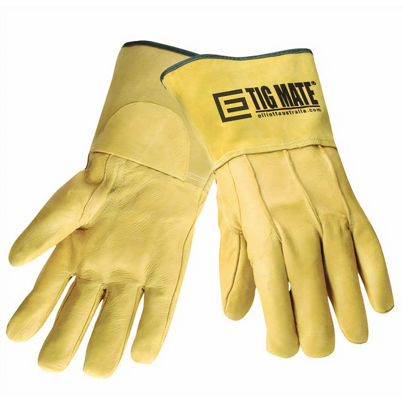 TIG11 ELLIOTTS TIGMATE SOFT GRAIN LEATHER KEVLAR SEWN WELD GLOVE 280mm SIZE LARGE #