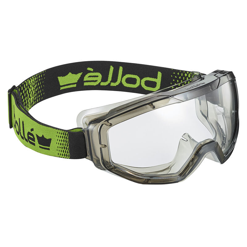 GLOBEN11W BOLLE GLOBE PC CLEAR PLATINUM LENS LITE TOP BOTTOM SEALED SAFETY GOGGLES