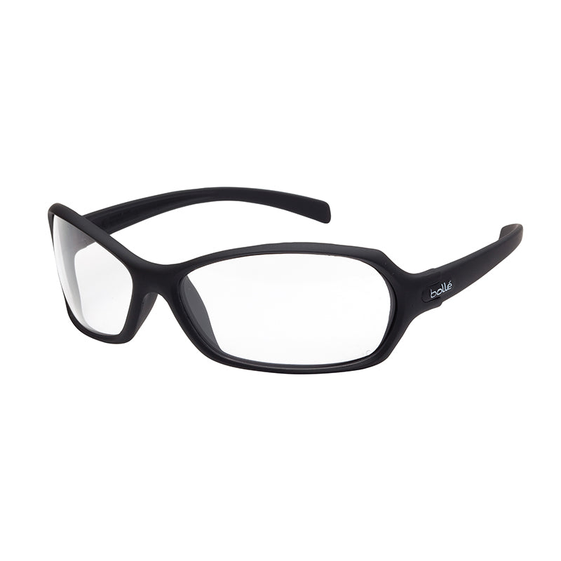 1662201 BOLLE HURRICANE BLACK VELVET FRAME CLEAR SAFETY GLASSES