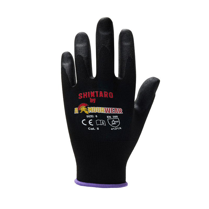 111800-6 ARMOURWEAR SHINTARO FOAM NITRILE PALM COAT GLV SZ6