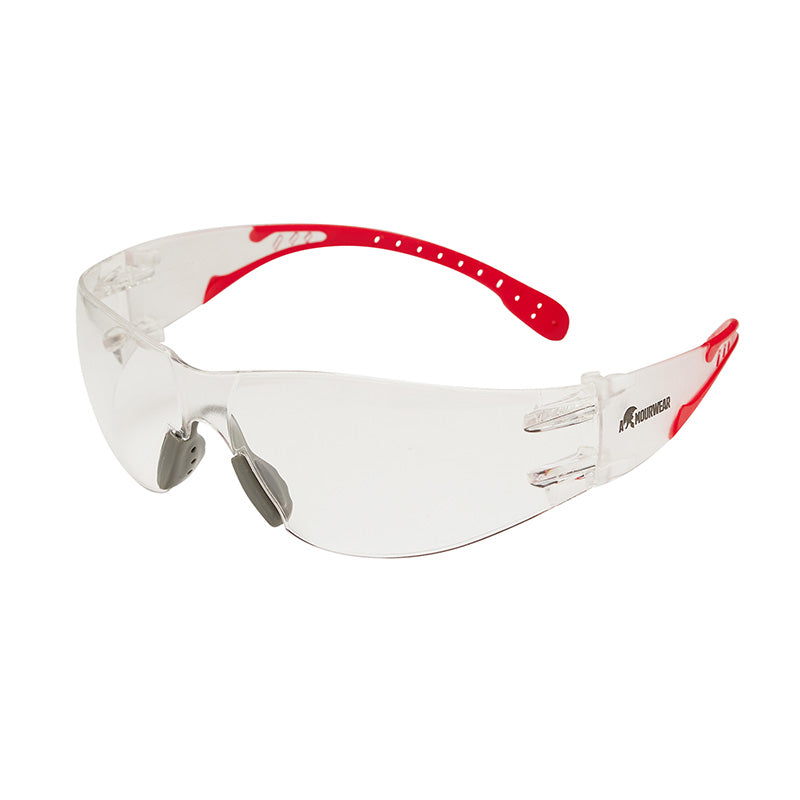 2HCC37C ARMOURWEAR FEATHERLITE-18 CLEAR LENS SAFETY GLASSES