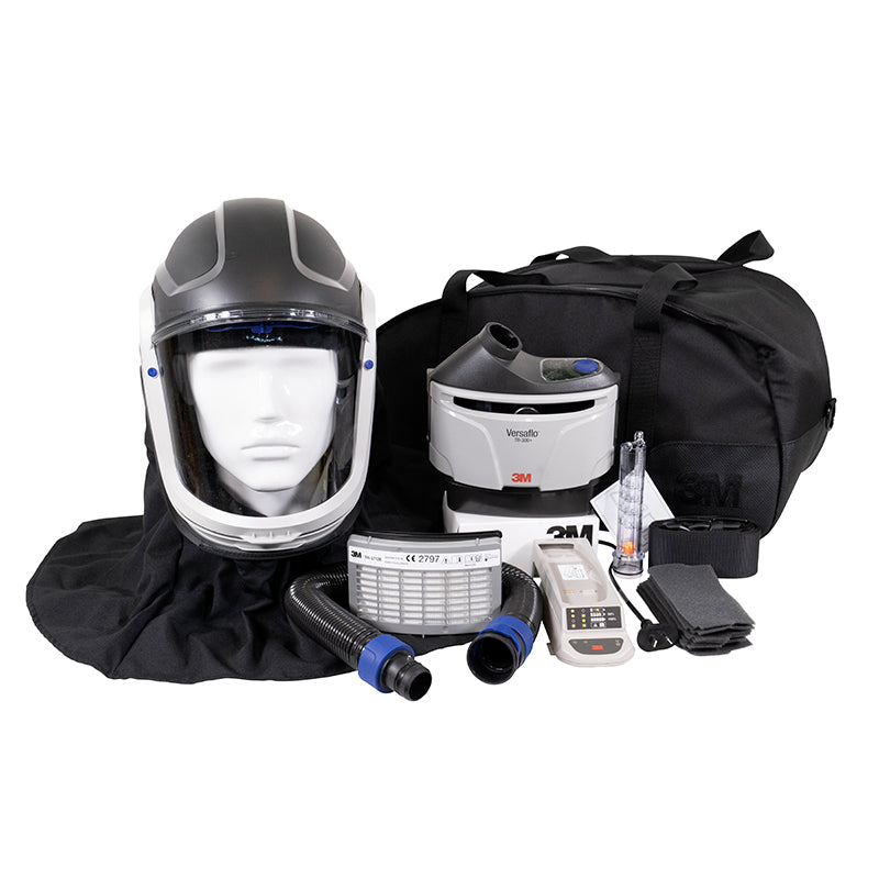 TRM-307C VERSAFLO PAPR HELMET WITH FLAME RESISTANT FACESEAL C/W CHARGER