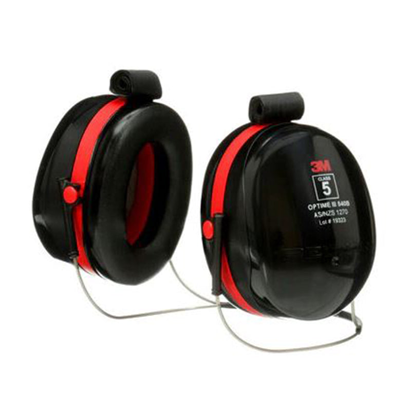H540B (H10B) 3M PELTOR OPTIME III BLACK/RED NECKBAND EARMUFF 34dB CL5