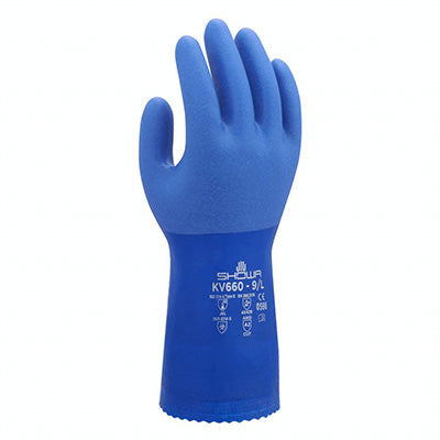 KV660 CHEMICAL/CUT RESIST KEVLAR LINED PVC COATED