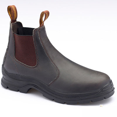 400 BLUNDSTONE UNISEX LEATHER ELASTIC SIDED PULL ON BOOT WIDE FIT