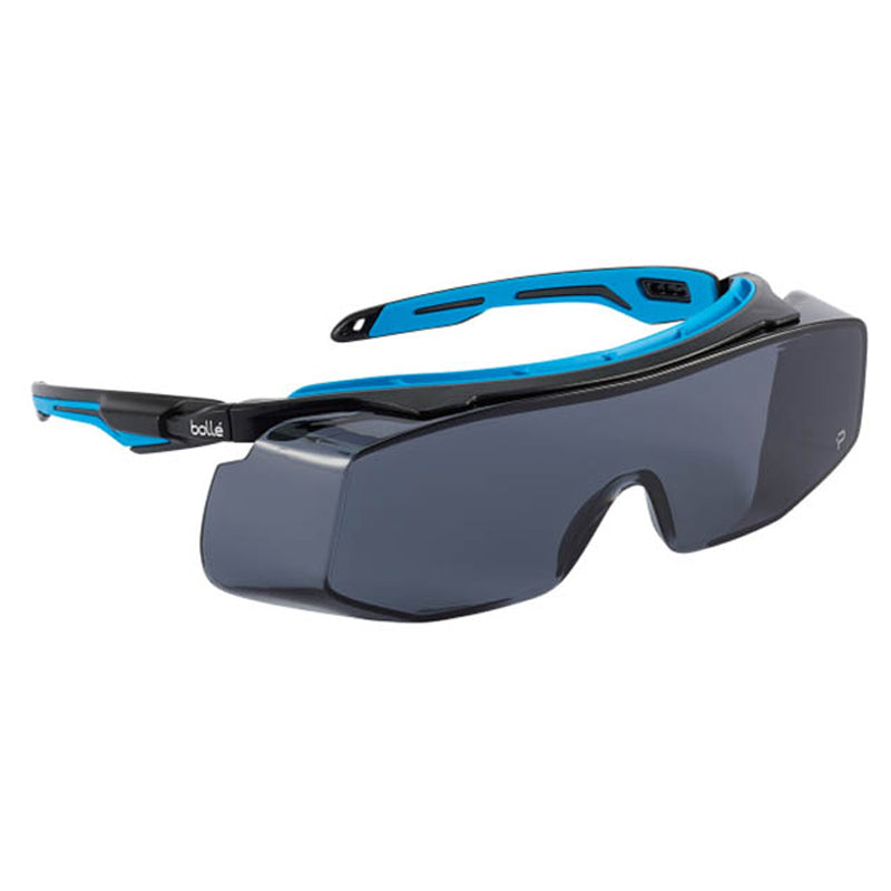 TRYOTGPSF BOLLE TRYON OTG PLATINUM ANTI-SCRATCH ANTI-FOG SMOKE LENS SAFETY GLASSES