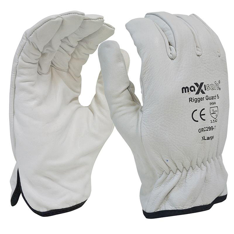 GRC299 CUT F NATURAL COW GRAIN RIGGER GLOVE