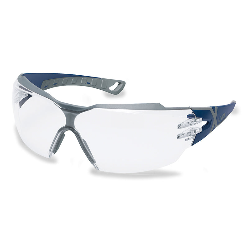 9198-300 UVEX PHEOS CX2 BLUE/GREY, CLEAR SAPPHIRE (HC3000) LENS SAFETY GLASSES