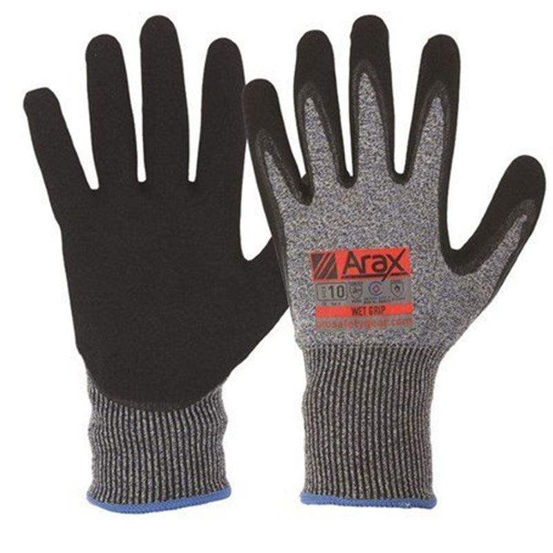 AND ARAX WET GRIP NITRILE DIP PALM