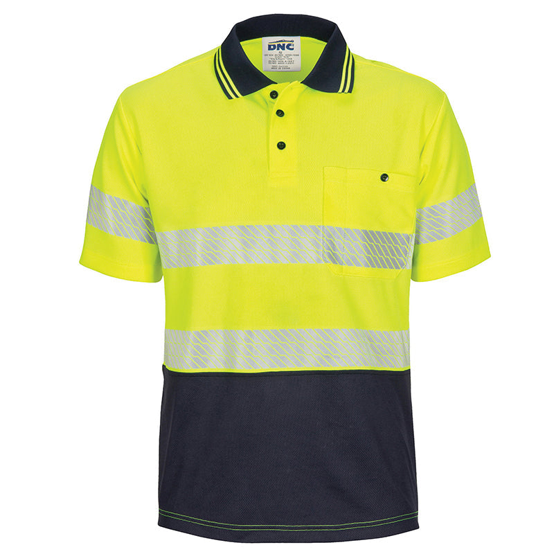 3511 DNC SEGMENTED TAPED MESH S/S POLO