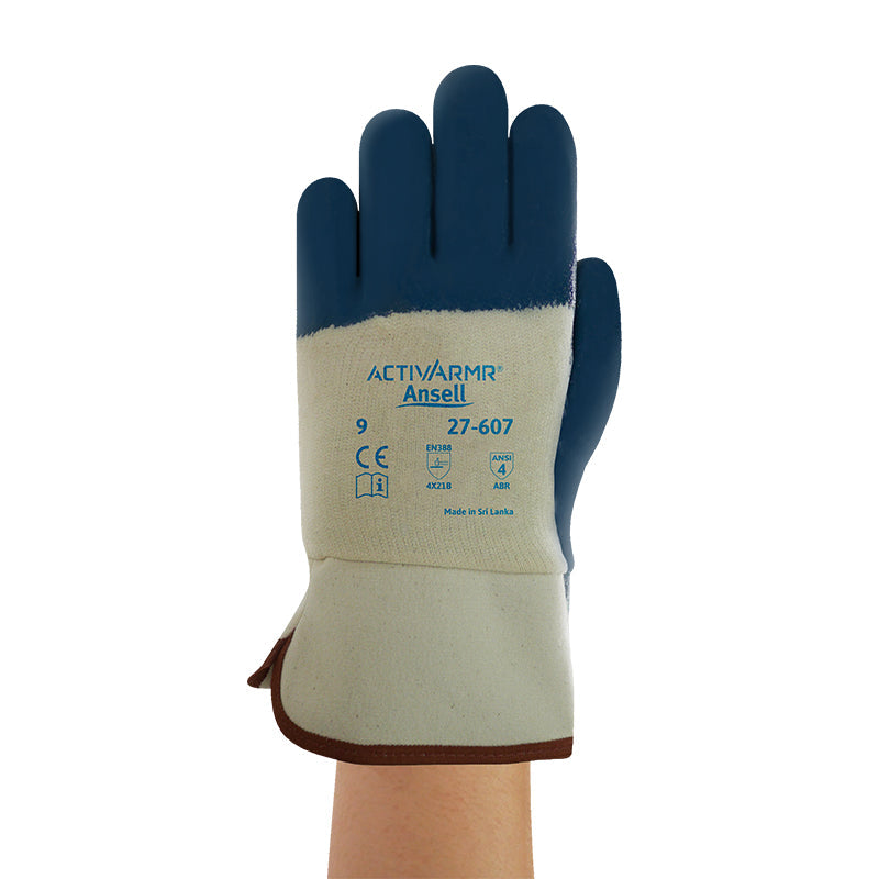 27-607 ANSELL HYCRON NITRILE OPEN CUFF GLOVE