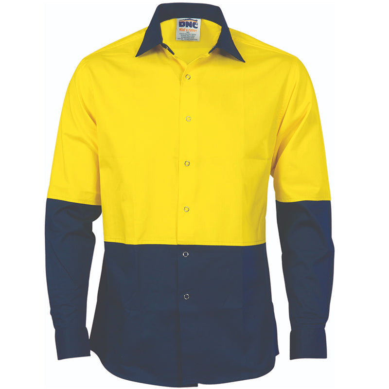 3942 DNC DRILL SHIRT NO POCKETS L/S #
