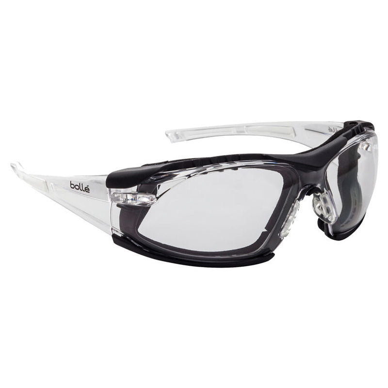 1652301PS BOLLE RUSH POSITIVE SEAL CLEAR LENS SAFETY GLASSES