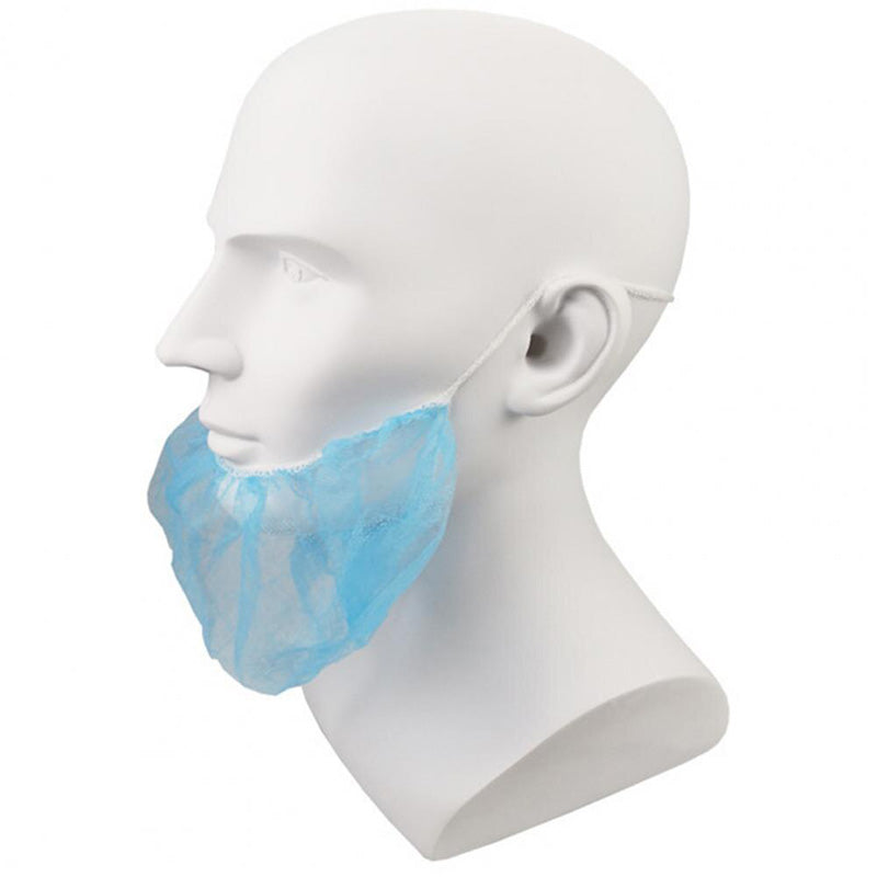 ARMOURWEAR HACCP SINGLE LOOP BEARD COVER BLUE 12 GSM CTN/500 PCS