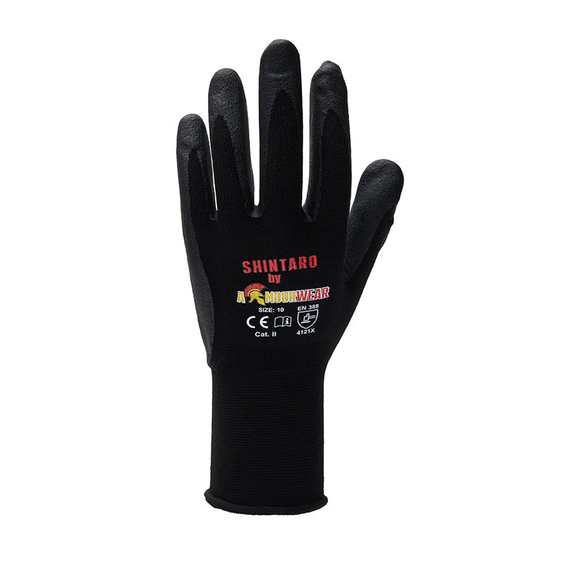 111800-10 ARMOURWEAR SHINTARO FOAM NITRILE PALMCOAT GLV S10