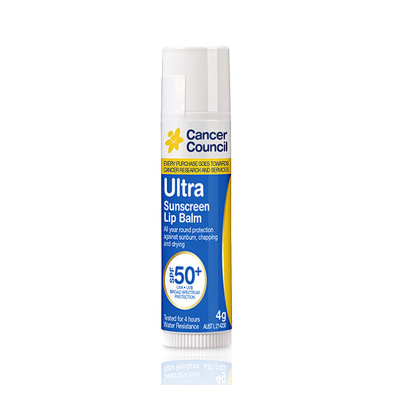 1140 CANCER COUNCIL ULTRA SUNSCREEN 4g LIP BALM SPF 50+