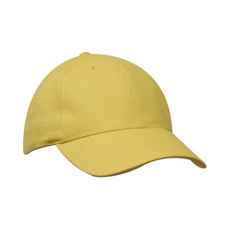4199 6 PANEL HEAVY BRUSH COTTON B/BALL CAP