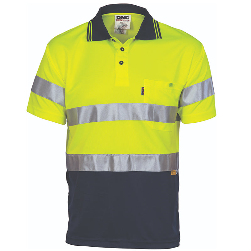 3911 DNC COOL BREATHE S/S POLO SHIRT CW REF TAPE