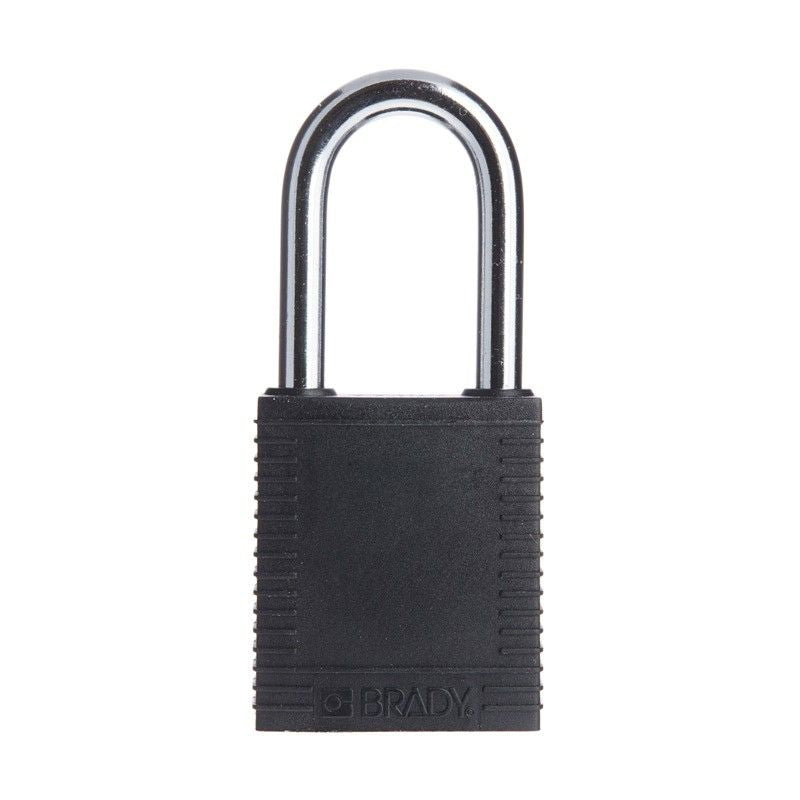 850817 BRADY SAFETY PADLOCK BLACK 38mm SHACKLE KEYED DIFFERENTLY