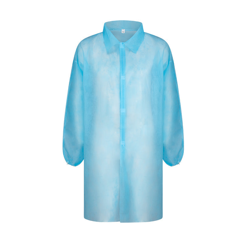 ARMOURWEAR HACCP 25GSM BLUE LAB COAT NO POCKET BX=50