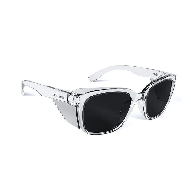 STK41N21A BOLLE STKS 410 SMOKE LENS PC SAFETY GLASSES PLATINUM ASAF LENS CRYSTAL TEMPLES/FRAME