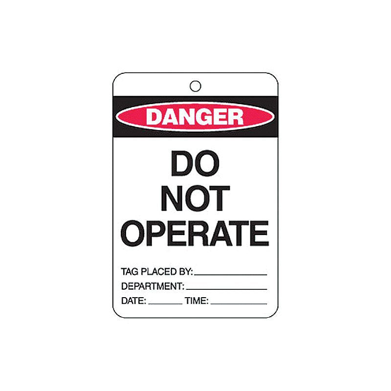 842377 BRADY LARGE ECO LOCKOUT TAG DANGER DO NOT OPERATE PK=10