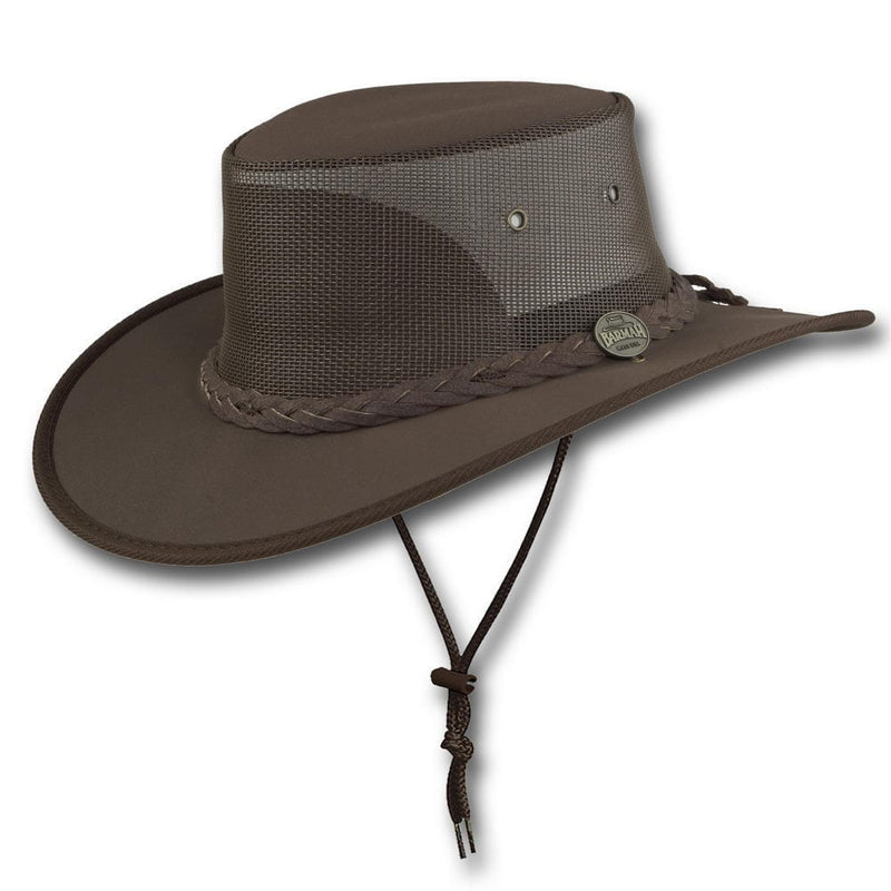 1057 CANVAS DROVER HAT WITH MESH SIDES