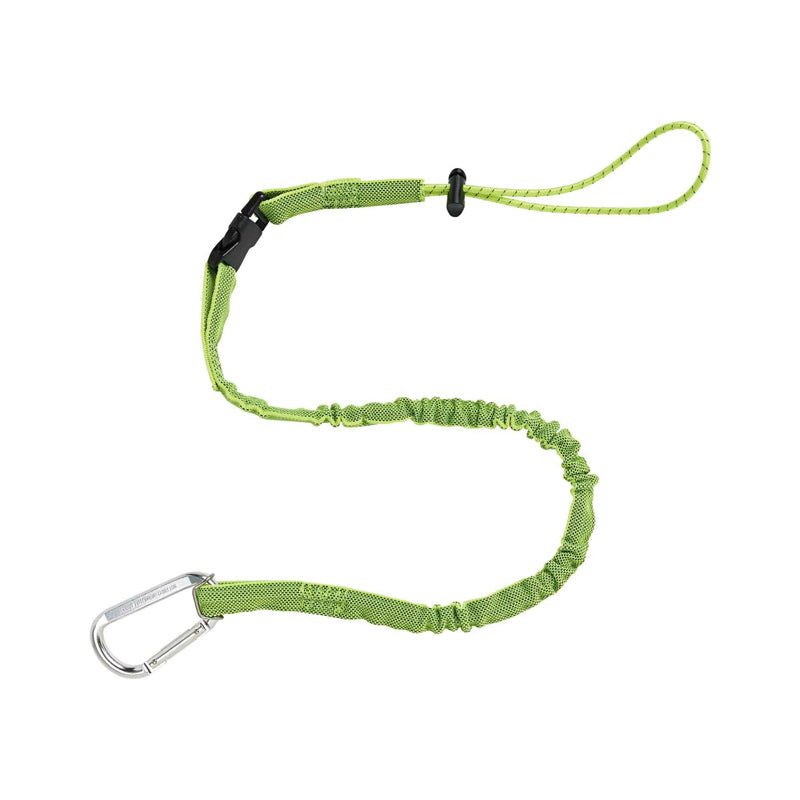 3102 SQUIDS DETACHABLE SINGLE CARABINER TOOL LANYARD LIME