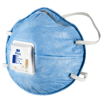 9916 3M P1 CARBON ACID GAS DISP MASK CUP VALVED BX10