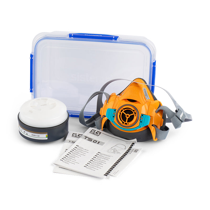 STS KIT TS01 TPE SINGLE FILTER HALF MASK ABEK1P3R MULTI GAS/VAPOUR RESPIRATOR KIT – LARGE
