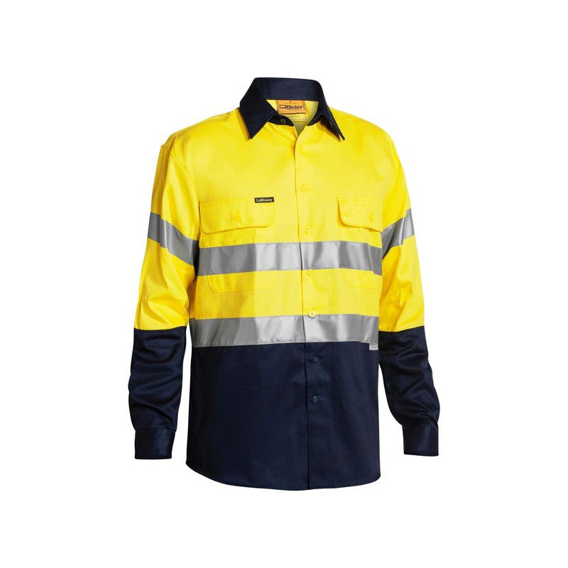 BT6456 BISLEY LONG SLEEVE COTTON DRILL SHIRT-TAPE