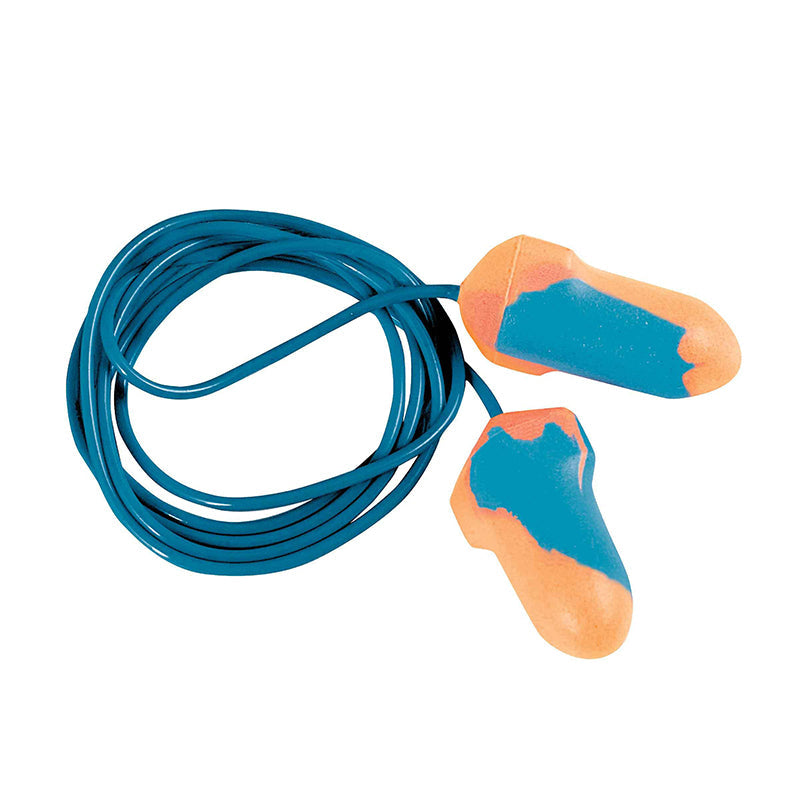 HWRX962 FORCE 360 T-SHAPE FOODSAFE METAL DETECTABLE CORDED DISPOSABLE EARPLUG CLASS 5 27dB BOX/100PR