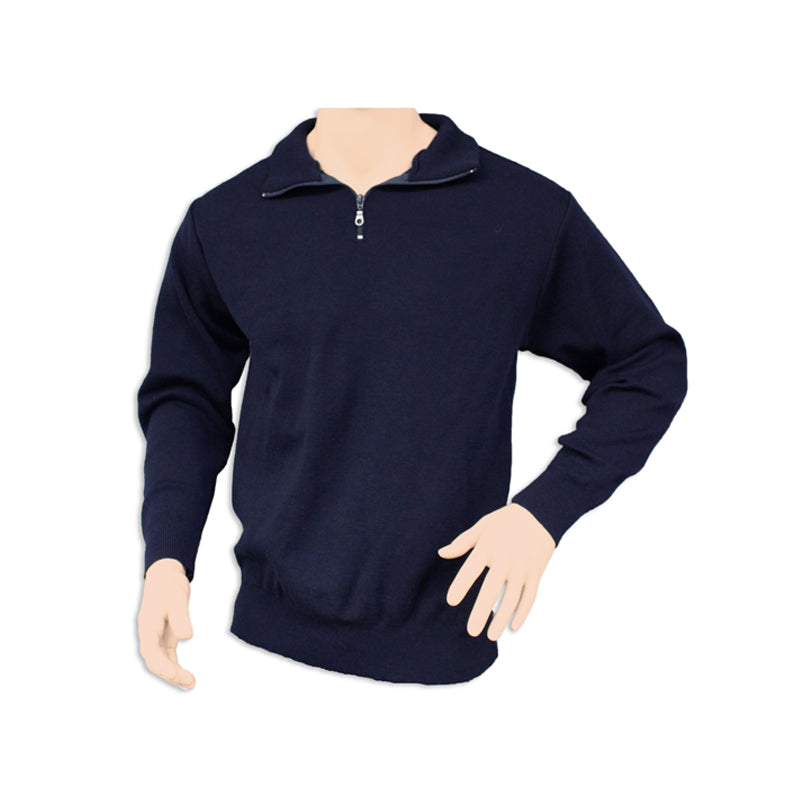 ZIP24 INTERKNIT ZIP & COLLAR KNIT JUMPER