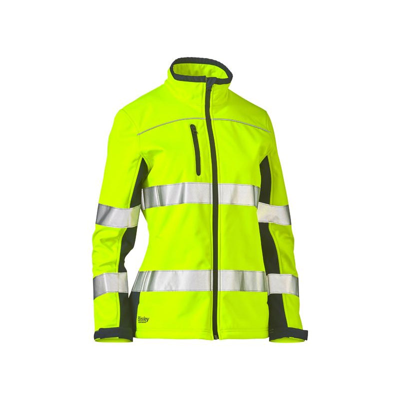 BJL6059T BISLEY LADIES SOFT SHELL JACKET TAPED