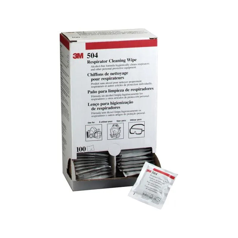 504 3M RESPIRATOR WIPES PK=100