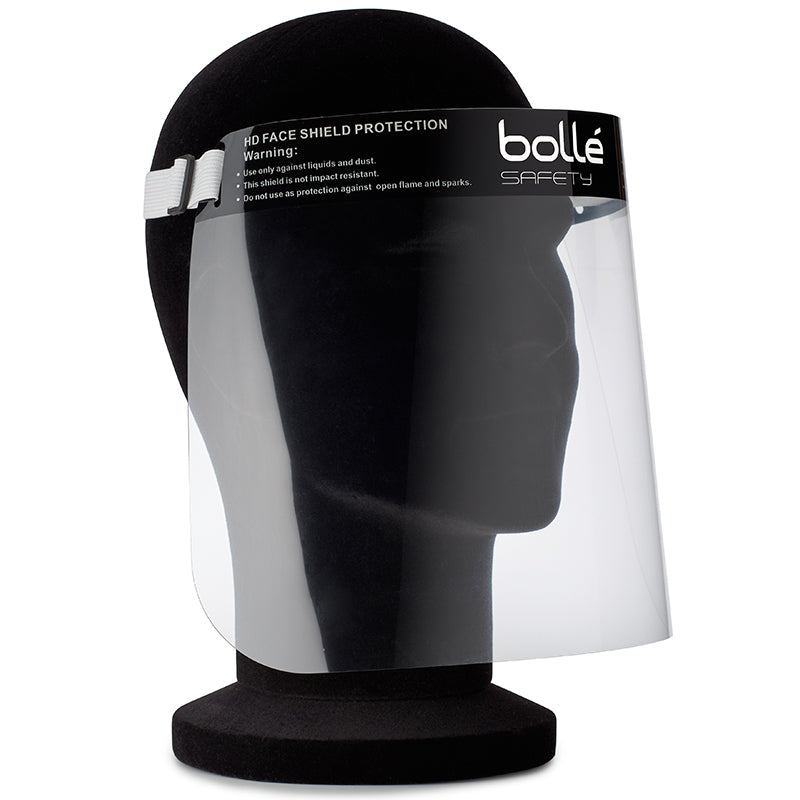 PFSDFS4107 BOLLE DFS4 VIRUS DEFENCE DISPOSABLE FACE SHIELD WITH ELASTIC STRAP WITH BUCKLE