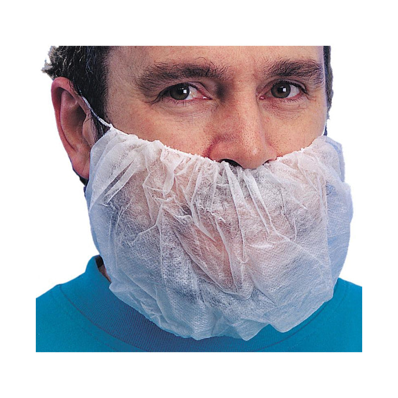 BCW601 RCR BEARD COVER SINGLE LOOP WHITE CTN/500 PCS