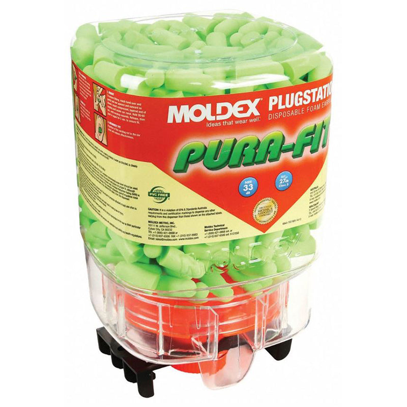 6844 MOLDEX PURAFIT SMALL EARPLUG DISPENSER 27dB CL5 BX/250PR
