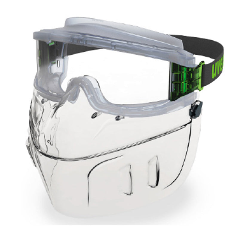 9301-393F UVEX REPLCAEMENT FLIP UP LOWER FACE GUARD SUITS ULTRAVISION