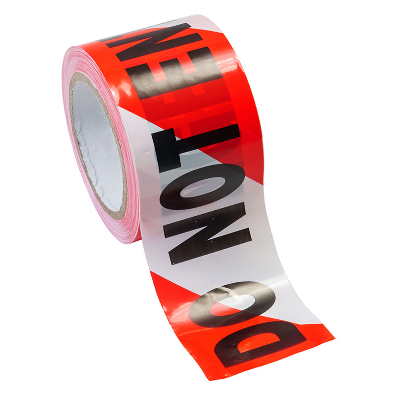 ARMOURWEAR DANGER DO NOT ENTER BARRIER TAPE 100M RED/WHT 75MM WIDE #